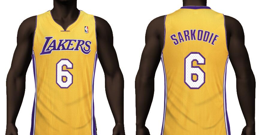Los Angeles Lakers jersey with name 