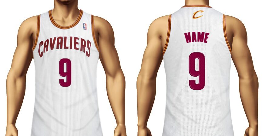 Cleveland Cavaliers jersey with the name name and number 9