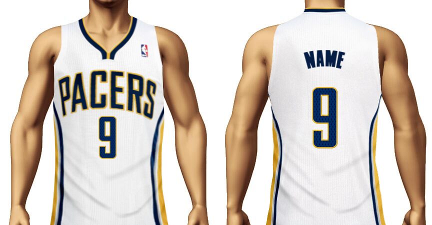 Indiana Pacers jersey with the name name and number 9