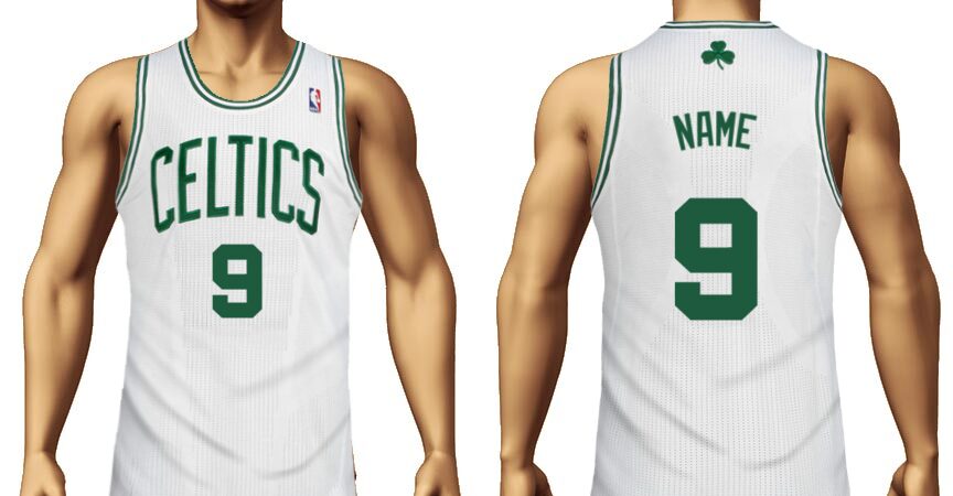 Boston Celtics jersey with the name name and number 9
